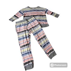 * Secret treasures pajama pant set with long sleeve top womens size large